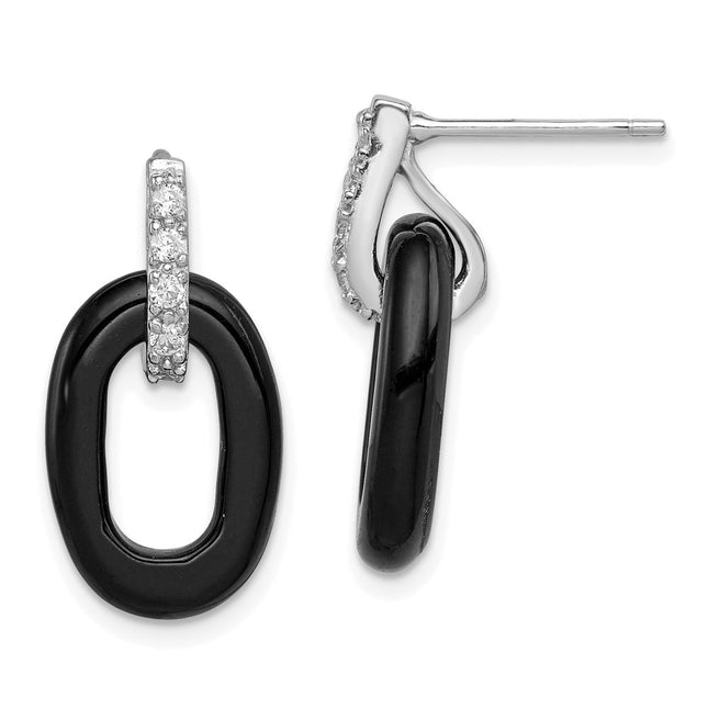 Sterling Silver Earrings Style QE5143 - Classique Jewelry Inc.