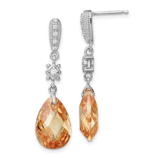 Sterling Silver Earrings Style QE5192 - Classique Jewelry Inc.