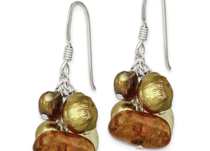 Sterling Silver Earrings Style QE6216 - Classique Jewelry Inc.