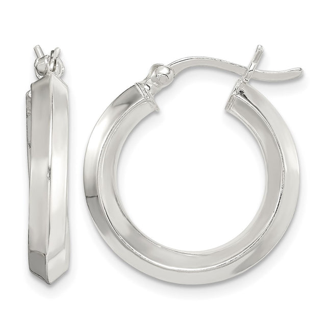 Sterling silver hoop earrings