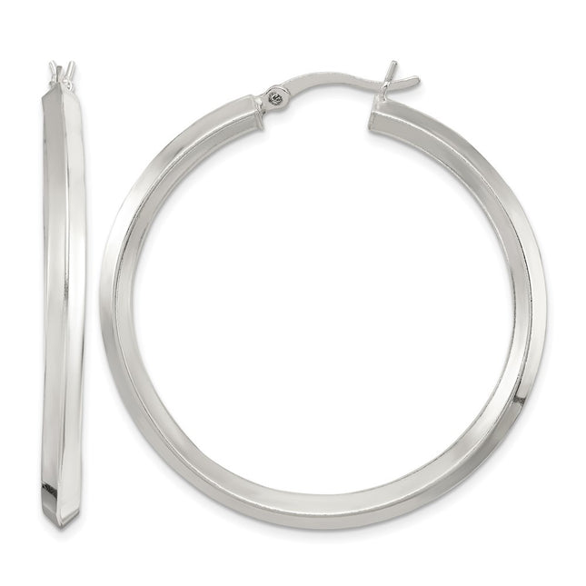 Sterling silver hoop earrings