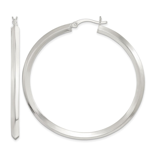 Sterling silver hoop earrings