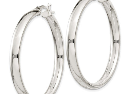 Sterling Silver Hoop Earrings (Style QE6505)