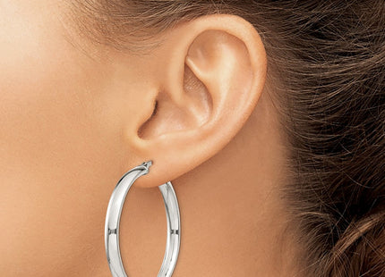Sterling Silver Hoop Earrings (Style QE6505)