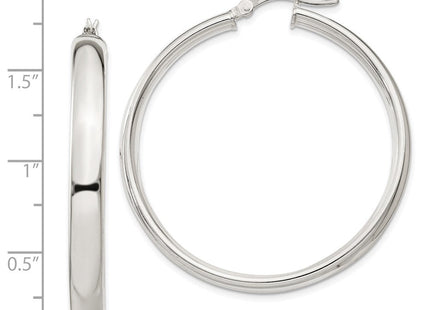 Sterling Silver Hoop Earrings (Style QE6505)