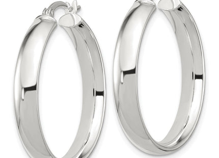 Sterling Silver Hoop Earrings (Style QE6506)