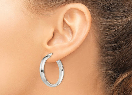 Sterling Silver Hoop Earrings (Style QE6506)