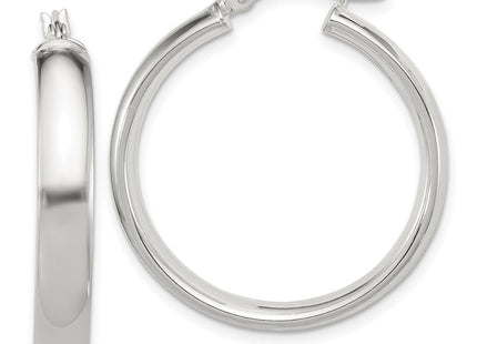 Sterling Silver Hoop Earrings (Style QE6506)