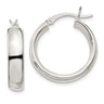 Sterling Silver 4. Hoop Earrings
