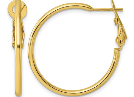 Sterling silver hoop earrings