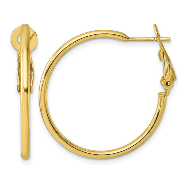 Sterling silver hoop earrings