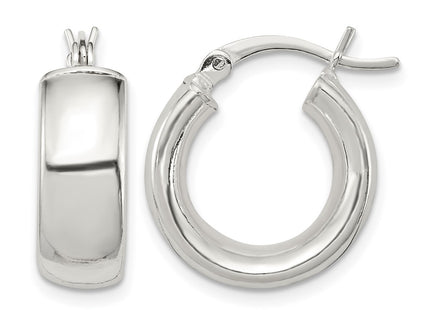 Sterling silver hoop earrings