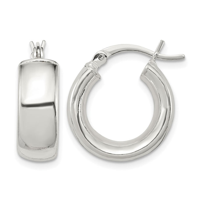 Sterling silver hoop earrings