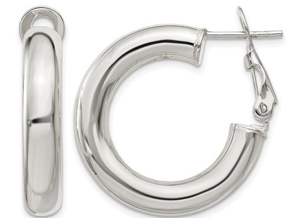 Sterling silver hoop earrings