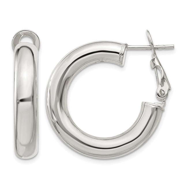 Sterling silver hoop earrings