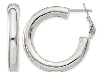 Sterling silver hoop earrings