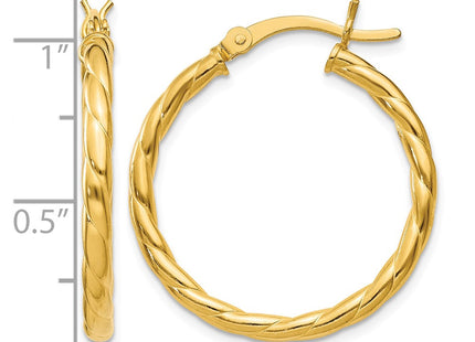 Sterling silver hoop earrings, further view