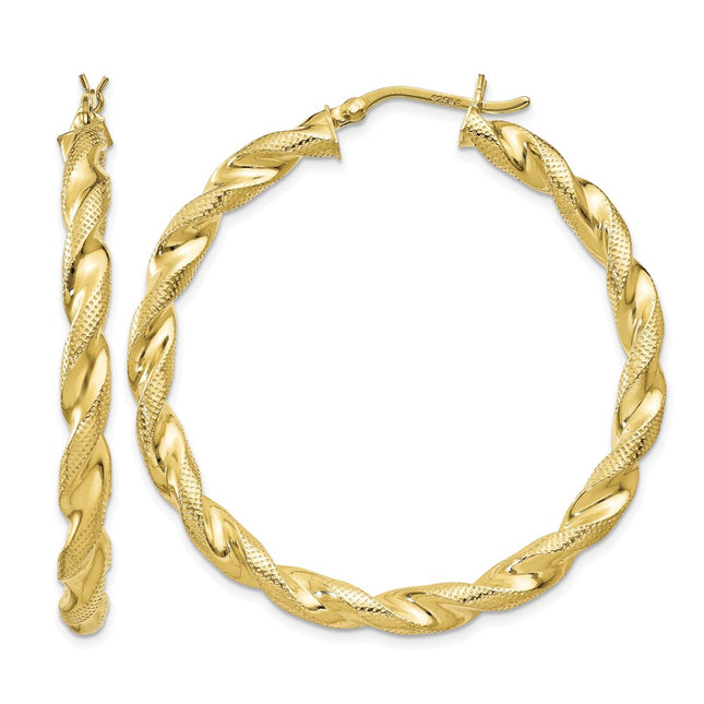 Sterling silver hoop earrings