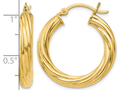 Sterling silver hoop earrings, further view