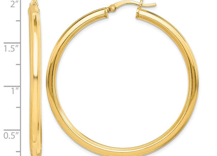 Sterling silver hoop earrings, further view