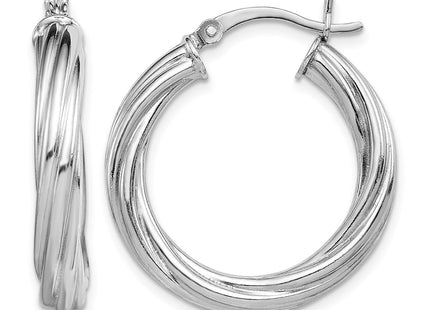 Sterling silver hoop earrings