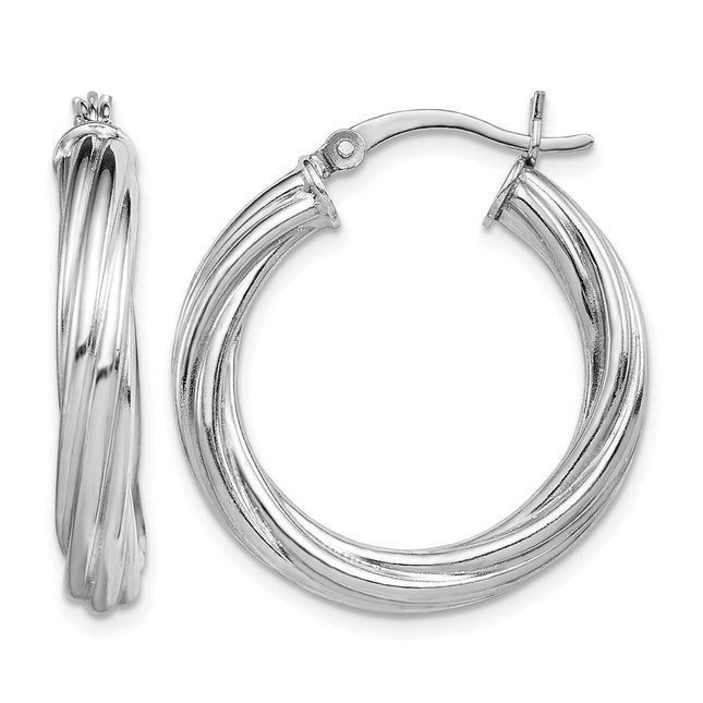 Sterling silver hoop earrings