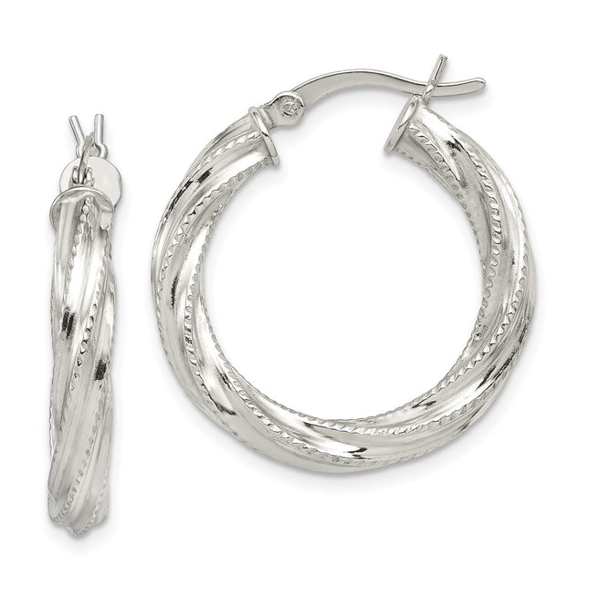 Sterling Silver Earrings Style QE6727 - Classique Jewelry Inc.