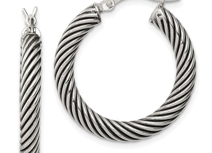 Sterling silver hoop earrings