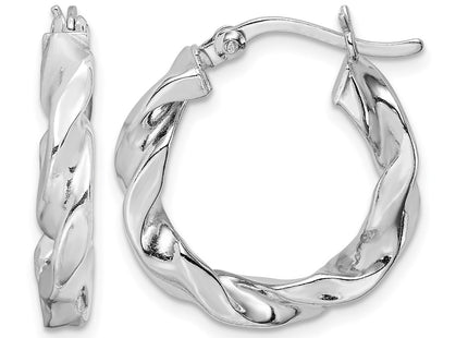 Sterling silver hoop earrings