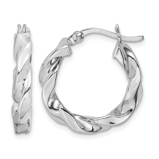 Sterling silver hoop earrings