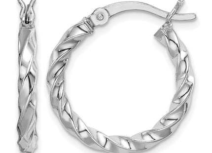 Sterling silver hoop earrings