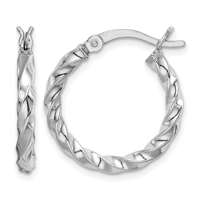 Sterling silver hoop earrings