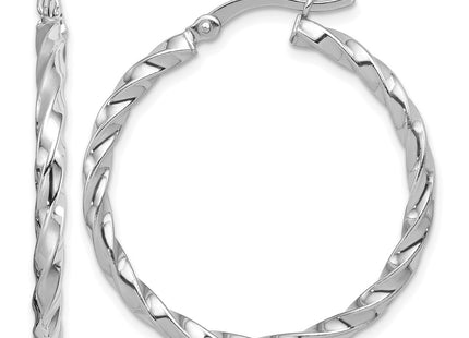 Sterling silver hoop earrings