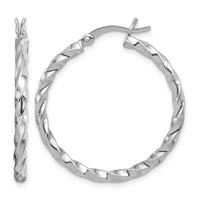 Sterling silver hoop earrings