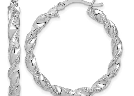 Sterling silver hoop earrings