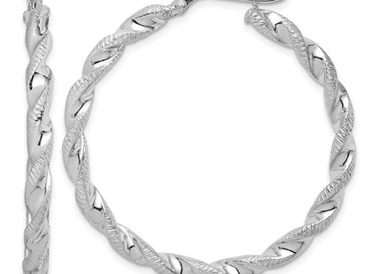 Sterling silver hoop earrings