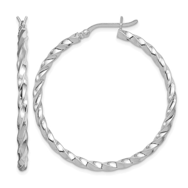 Sterling silver hoop earrings