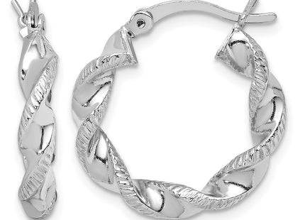 Sterling silver hoop earrings