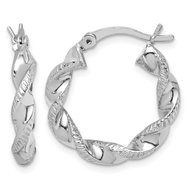 Sterling silver hoop earrings