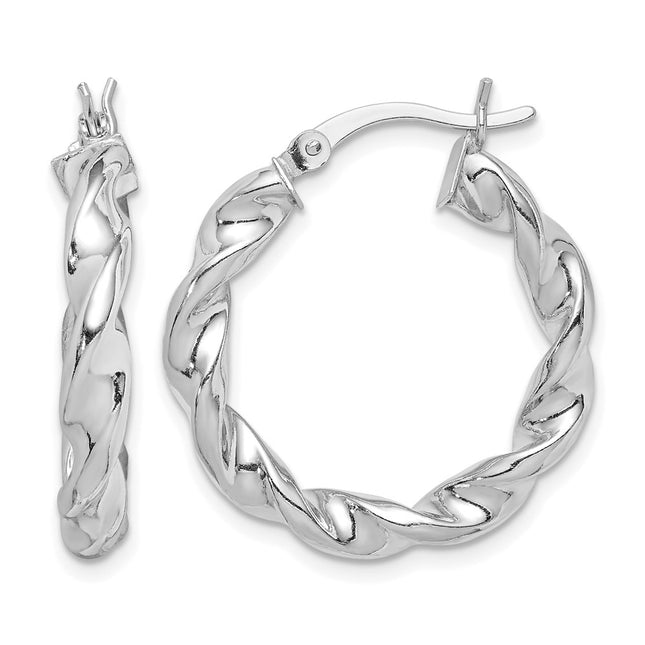 Sterling silver hoop earrings