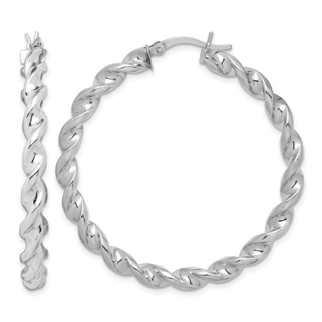 Sterling silver hoop earrings