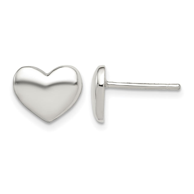 Sterling silver heart earrings