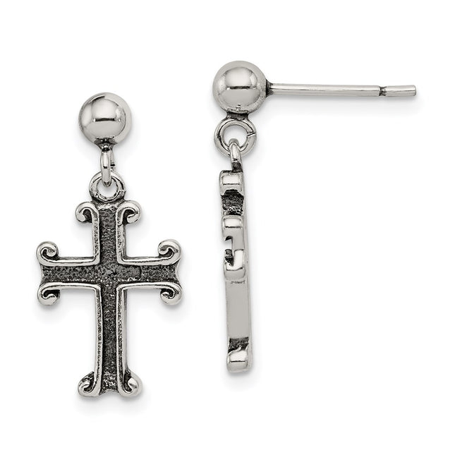 Sterling Silver Earrings Style QE6922 - Classique Jewelry Inc.