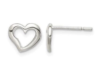 Sterling silver heart earrings