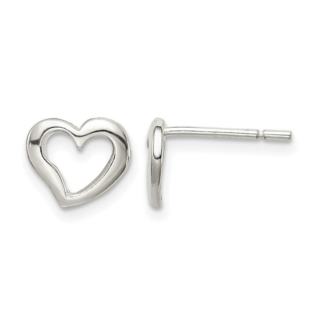 Sterling silver heart earrings