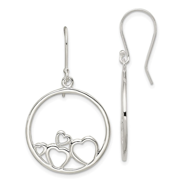 Sterling Silver Earrings Style QE7079 - Classique Jewelry Inc.