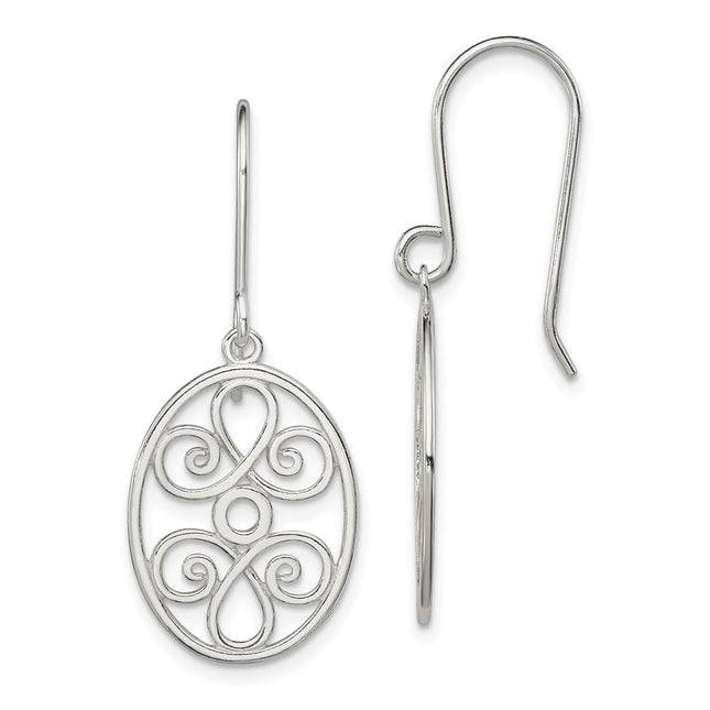 Sterling Silver Earrings Style QE7135 - Classique Jewelry Inc.