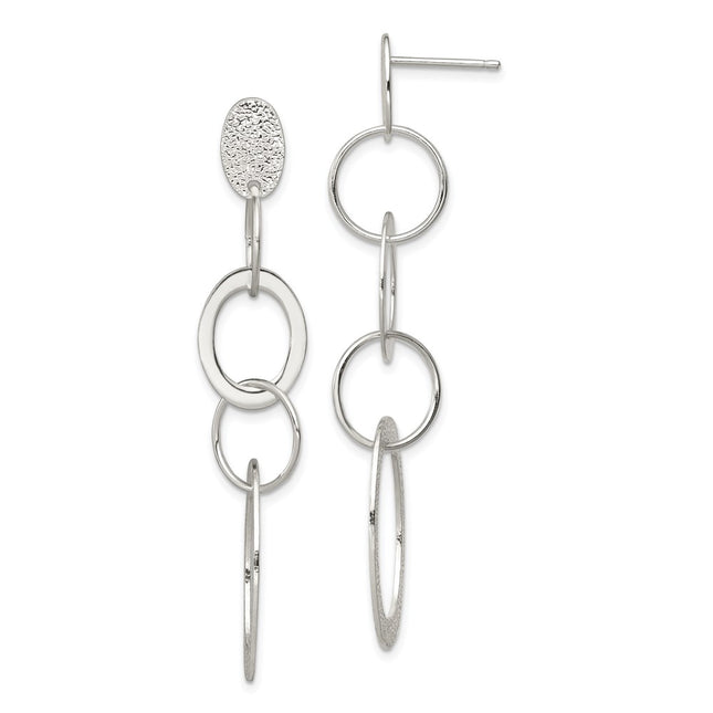 Sterling Silver Earrings Style QE7185 - Classique Jewelry Inc.
