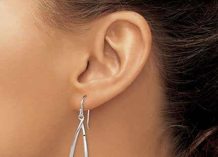 Sterling silver drop earrings, another view