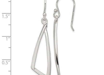 Sterling silver drop earrings, further view